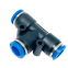 3 Way PUT Series Union Tee Type, Plastic  Air/Water Connection Tube Fittings, Pneumatic Air/Water Quick Connect Pipe Fittings