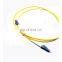 2.0mm 2 Core Breakout MM50/125 PVC Duplex Fiber Optic Pigtail LC Fecr