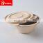 Sunkea pulp food packaging bamboo fiber bowl with lid