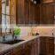 2021 New Classical blackwalnut kitchen cabinets set design
