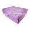 customize pink mailer post corrugated box package rose gold folding board paper box