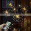 8 Mode Battery Operated 600L Christmas Decorative Outdoor Patio Starburst Rechargeable Led Fairy String Lights