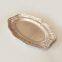 Oval lace thickened aluminum foil dinner plate barbecue plate Pasta plate