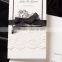 Simple Card Black Ribbon Lace Doc Wedding Invitation Card Guangzhou