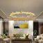 Customized Round Chandelier Hotel Bedroom Living Room Dining Room Copper Light Crystal Led Modern Luxury Chandelier