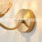 2022 New design Night Light Motion Frame Ribbed Glass Marble Looks Led Wall Lamp For Home Bedroom Livingroom Hotel