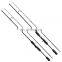 2 part fishing rod wheel package cork handle fishing rod manufacturer solid carbon fishing rod samples