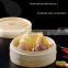 High quality Wholesale 2 Tier Bamboo Steamer Basket for Cooking Dim Sum Food Steamer Pot with Lid