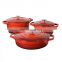 Wholesale hot pot enamel cast iron food warmer casserole