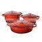 Wholesale hot pot enamel cast iron food warmer casserole