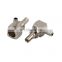 RF coaxial CRC9 male crimp right angle connector for RG316  cable