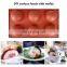 6 Holes Sphere Silicone Bomb Half Circle Baking Mold For Chocolate Cake Jelly Pudding Handmade Soap Round Shape Silicone Mold