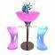 modern lounge bar furniture /Light Up LED Bar Cocktail Table For Party Event Nightclub Wedding Bar Use