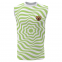 full custom sleeveless polyester t-shirts with white round neck