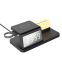Desktop 3in 1 Wireless Charger Vertical Wireless Charger Mobile Phone Watch Headset for smart phone earphone watch