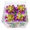 Wholesale Gold Stipe Solid Gloss Star Ribbon Bow for Festival Decorative Gift packing