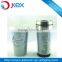 Double wall travel mug with glitter printing insert
