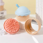 Shampoo Brush with Mirror Soft Tooth Dry Wet Plastic Relieves Itching Removes Dandruff Ice Cream Massage Hair Brush