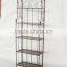 Home decoration Hot Sell Wrought Iron Book Shelf,bookcase,book rack