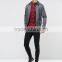 2016 Autumn Long Sleeves Men Twill Skinny Shirt In Burgundy