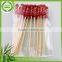 Practical customized cocktail bamboo printed gun skewer sticks
