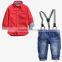 New baby clothes collection boy outfits set top and pants 2pcs little boy clothing set