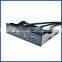 2 USB 3.0 + HD Audio to 20pin USB 3.0 for 3.5" Floppy Expansion Front Panel Rack