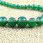 Fashion 6-14mm natural green jade bead necklace