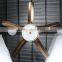 48 Inch Modern Golden AC DC LED Ceiling Fan 5 Iron Blades                        
                                                Quality Choice