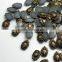Wholesale Iron-on Burning Skull Head Beads/Rivets in Silver, Black Nickel,Heat Transfer Hotfix Alloy Studs with11X15mm for Bag