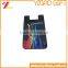 Custom Moblie phone card silicone holder with stick ,