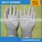 PU gray color nylon gloves
