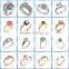 2016 Arrival Fashionable Fashion Simple Cheap Artificial clear simple crystal heart of the ocean necklace N0178