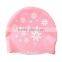 Elastic silica river bathing cap for black hair