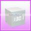 Mini LED wooden clock, White led digital clock