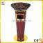 hotel standing trash bin rubbish bin garbage barrel with ashtry