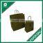 CUSTOM LOGOS DISPOSABLE RECYCLED COFFEE PAPER BAG WITH TWISTED HANDLES
