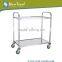 Good Quality 4 Wheels Stainless Steel Food Trolley Cart