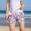 Custom swim shorts Quick drying Women dresses models casual shorts Floral swim Beach shorts