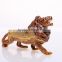 Best selling customized enamel Lion pewter jewelry box
