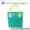 Beautiful designer candy color silicone beach bag lady fashion handbag