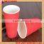 Disposable double layers insulated corrugated paper coffee cup for promotion