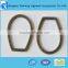 Zinc alloy Backpack strap metal loops