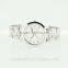 Simple design stainless steel strap alloy case japan movement wirst watch