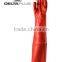 Extension long style 60cm PVC-coated anti-acid and chemical safety gloves