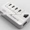30W 5V6A 4 Ports High Speed Desktop for Smartphones, Tablets and Many Other Devices USB Wall Charger with Power IQ Technology