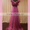 Stylish cap sleeve sexy arabic style prom dress