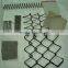 5 foot 9 gauge black chain link fence 50*50m