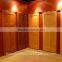 Unfinished one glass two panel interior wood door