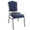 high quality stacking wedding iron plate banquet chair for hotel